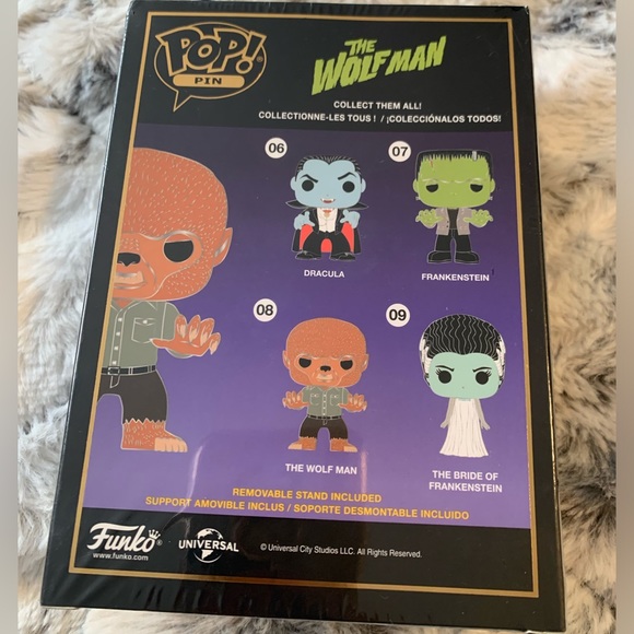 Funko Pop Oversized Pin - Universal Monsters Wolf Man 08 - Picture 4 of 4